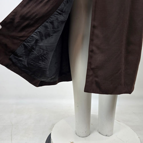 Vintage Liola Baday Brown Wool Wrap Dress Size 10