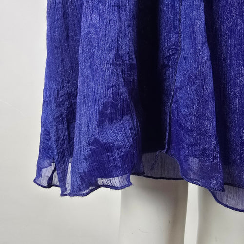 Jessica Purple Ruched Chiffon Cocktail Dress Size 14