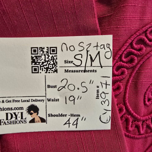 Vintage Pour Vous Harold Axler Fuchsia Belted Dress