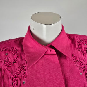 Vintage Pour Vous Harold Axler Fuchsia Belted Dress