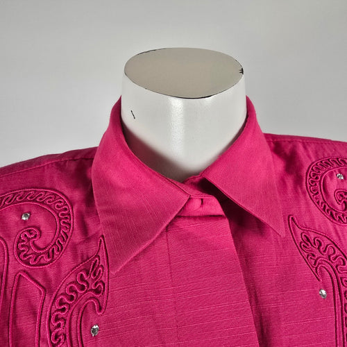 Vintage Pour Vous Harold Axler Fuchsia Belted Dress