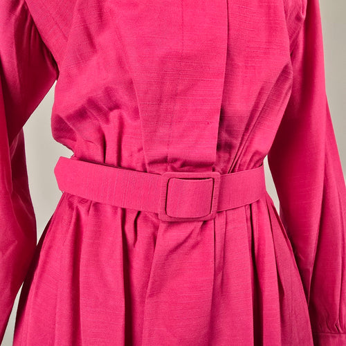 Vintage Pour Vous Harold Axler Fuchsia Belted Dress