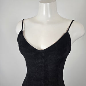 Moda International Black Slinky Jersey Slip Dress XS/S