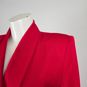 Vintage Classiques for Koret Red Wool Coat Dress Size 6
