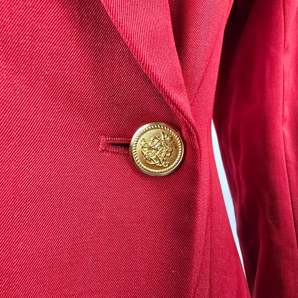 Vintage Classiques for Koret Red Wool Coat Dress Size 6