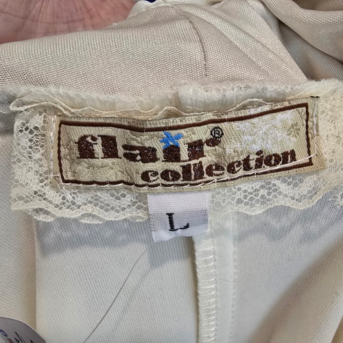 Classics Collection Ivory Rosette Formal Gown Size M/L