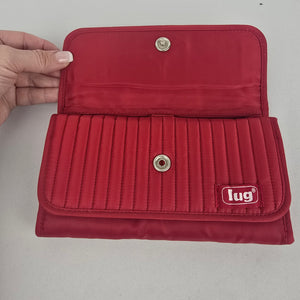 Lug Red Quilted Wallet Organizer
