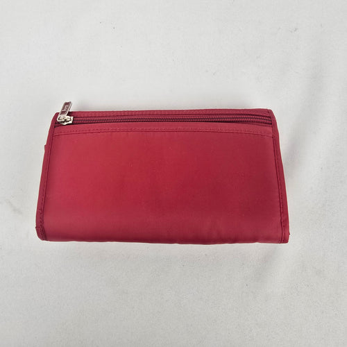 Lug Red Quilted Nylon Wallet Organizer Clutch