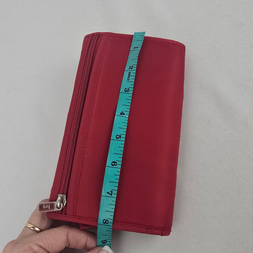 Lug Red Quilted Wallet Organizer