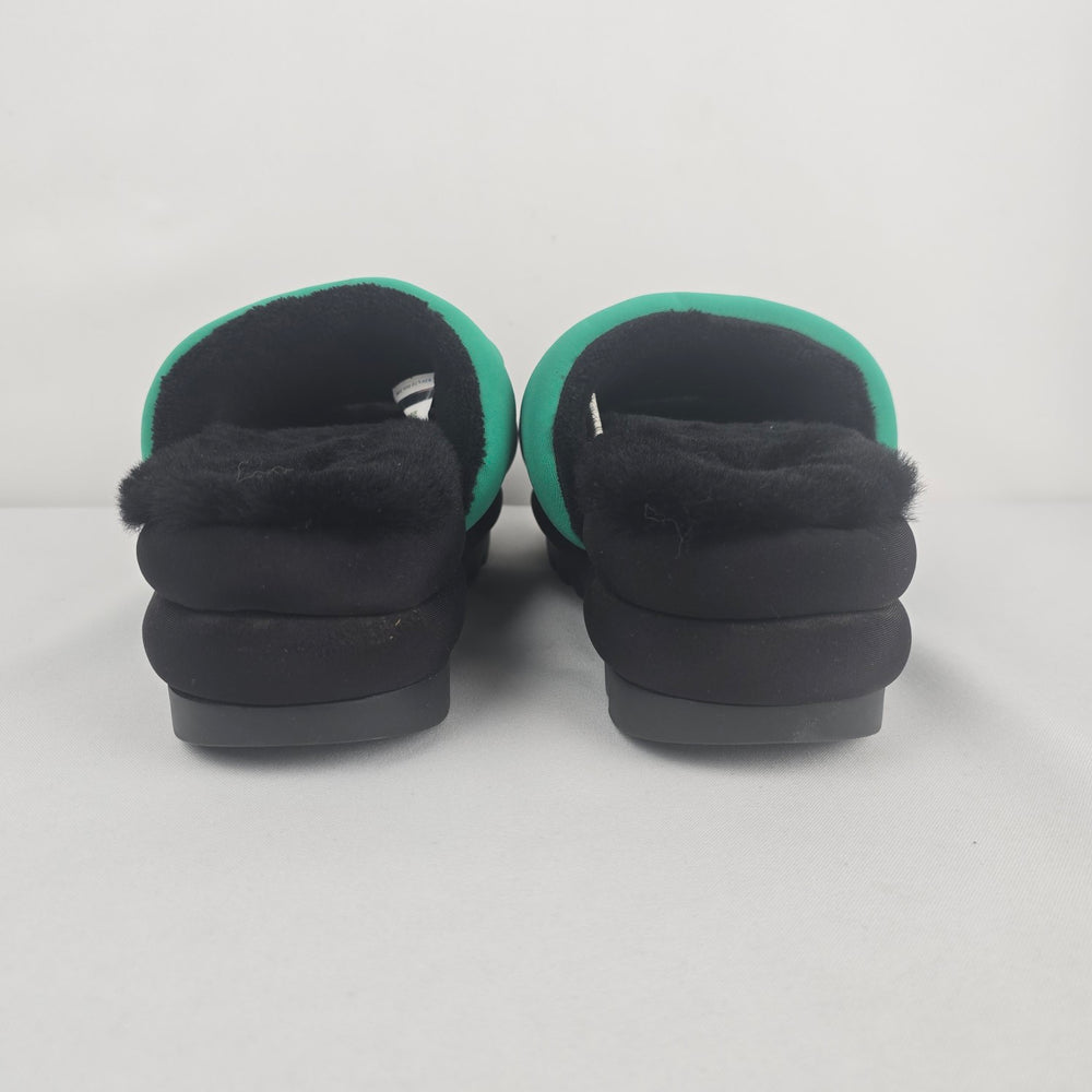 UGG Maxi Graphic Slide Black Emerald Green Women’s Size 11