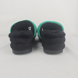UGG Maxi Graphic Slide Black Emerald Green Women’s Size 11