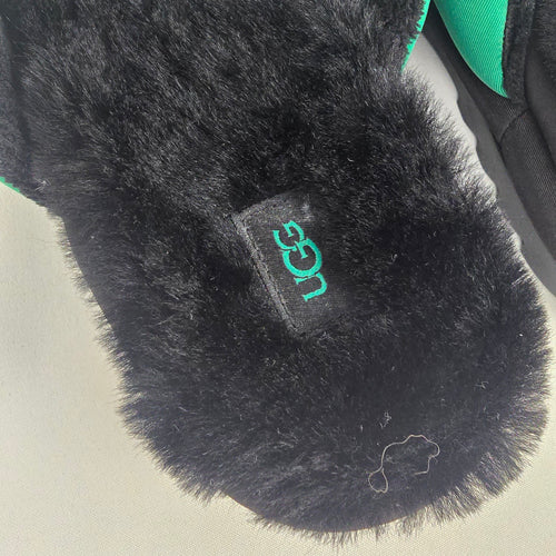 UGG Maxi Graphic Slide Black Emerald Green Women’s Size 11