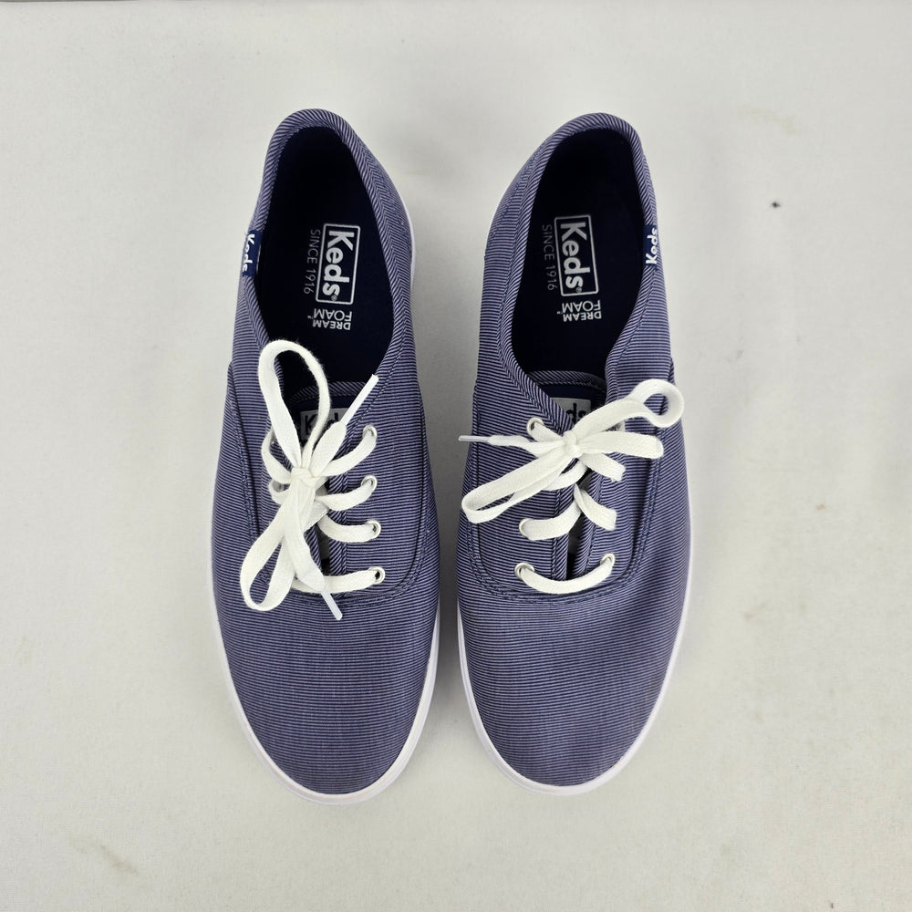 Keds Dream Foam Navy Striped Canvas Sneakers Women’s Size 8