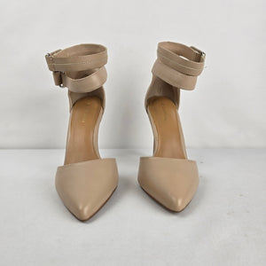 Le Château Nude Ankle Strap Stiletto Heels Size 8.5