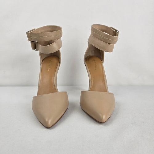 Le Château Nude Ankle Strap Stiletto Heels Size 8.5