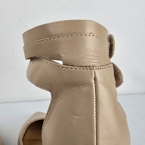 Le Château Nude Ankle Strap Stiletto Heels Size 8.5