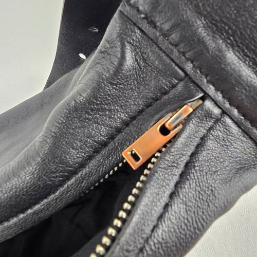 COS Black Leather Crescent Crossbody Shoulder Bag