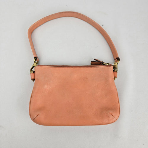 Fossil Peach Leather Shoulder Bag Small Purse