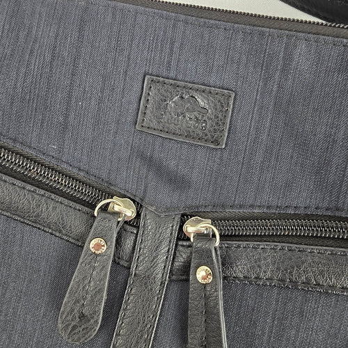 Roots 73 Black Crossbody Travel Organizer Bag