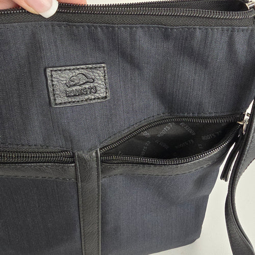 Roots 73 Black Crossbody Travel Organizer Bag