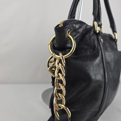 Michael Kors Blue Leather Satchel Crossbody Bag