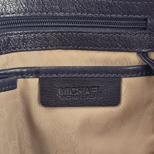 Michael Kors Blue Leather Satchel Crossbody Bag