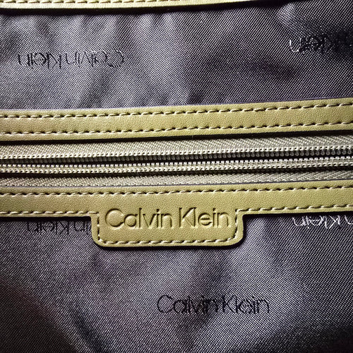 Calvin Klein Olive Green Tote Shoulder Bag