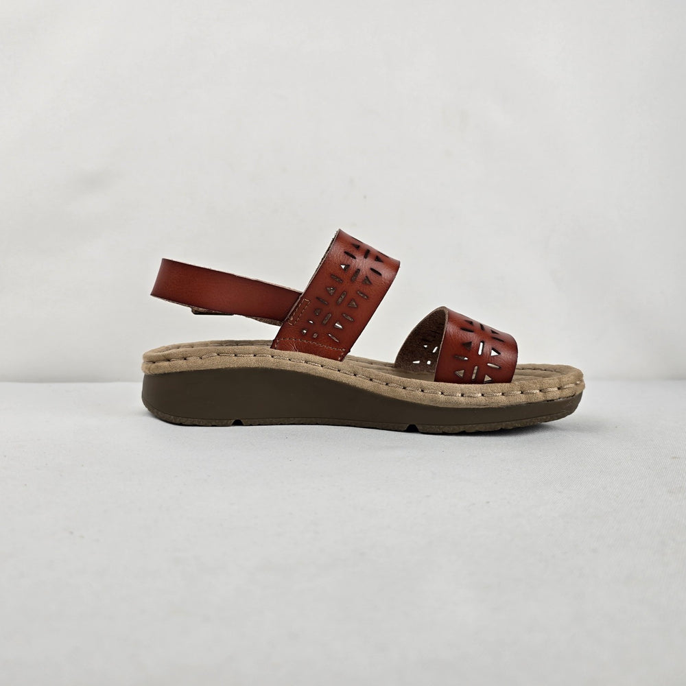 Earth Spirit Brown Leather Comfort Sandals Size 6.5