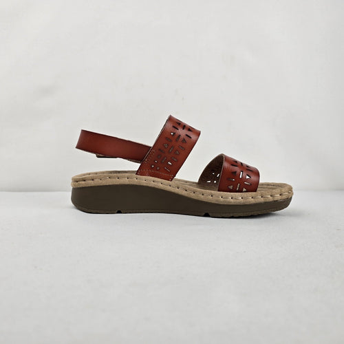 Earth Spirit Brown Leather Comfort Sandals Size 6.5