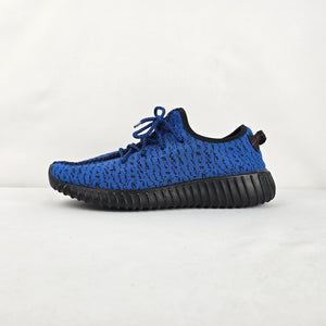 Adidas Yeezy Style Blue Black Knit Sneakers Size 8