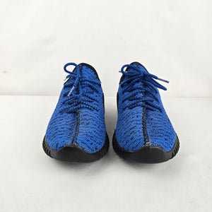 Adidas Yeezy Style Blue Black Knit Sneakers Size 8