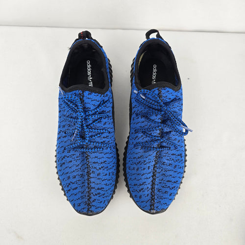 Adidas Yeezy Style Blue Black Knit Sneakers Size 8