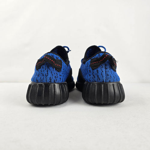 Adidas Yeezy Style Blue Black Knit Sneakers Size 8