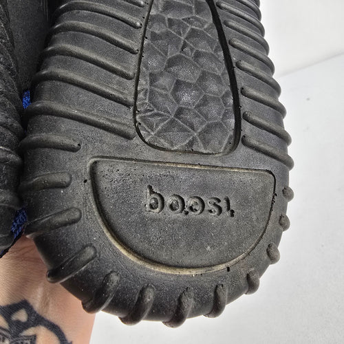 Adidas Yeezy Style Blue Black Knit Sneakers Size 8