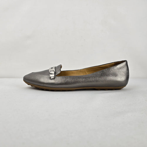Coach Ruthie Metallic Bronze Leather Loafers Flats Size 8