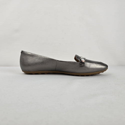 Coach Ruthie Metallic Bronze Leather Loafers Flats Size 8