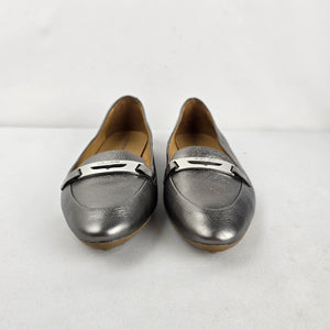 Coach Ruthie Metallic Bronze Leather Loafers Flats Size 8