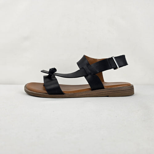 Franco Sarto Black Leather Ankle Strap Sandals Size 8.5