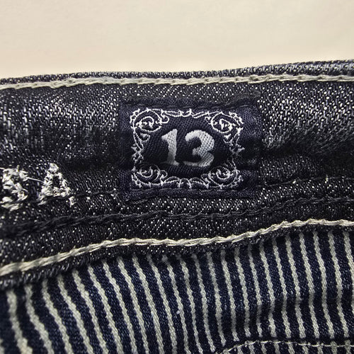 L.A. Idol Jeans Women’s Size 13 Dark Wash Bootcut Rhinestone Pocket Denim