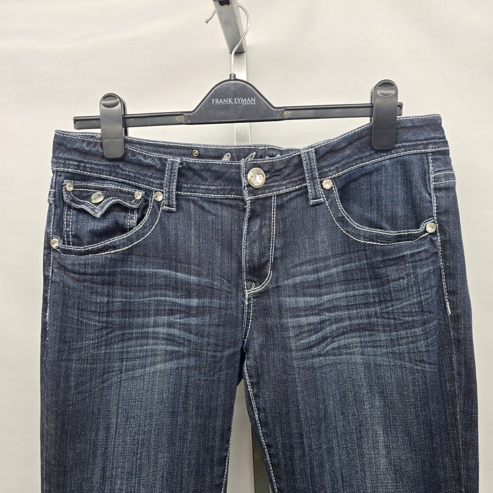 L.A. Idol Jeans Women’s Size 13 Dark Wash Bootcut Rhinestone Pocket Denim