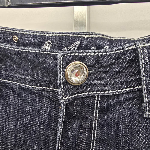 L.A. Idol Jeans Women’s Size 13 Dark Wash Bootcut Rhinestone Pocket Denim