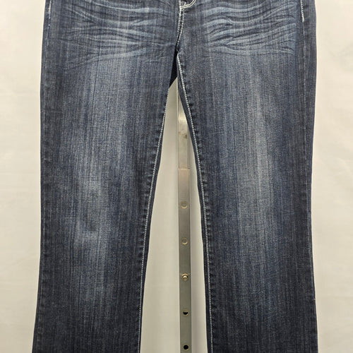 L.A. Idol Jeans Women’s Size 13 Dark Wash Bootcut Rhinestone Pocket Denim