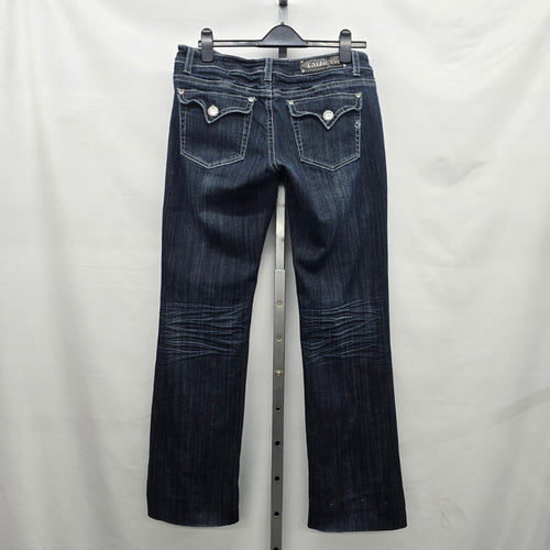 L.A. Idol Jeans Women’s Size 13 Dark Wash Bootcut Rhinestone Pocket Denim