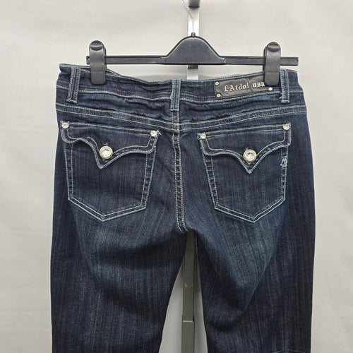 L.A. Idol Jeans Women’s Size 13 Dark Wash Bootcut Rhinestone Pocket Denim