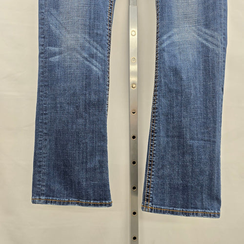 Rock & Roll Cowgirl Jeans Low Rise 32 x 34 Bootcut Embellished Pocket Denim