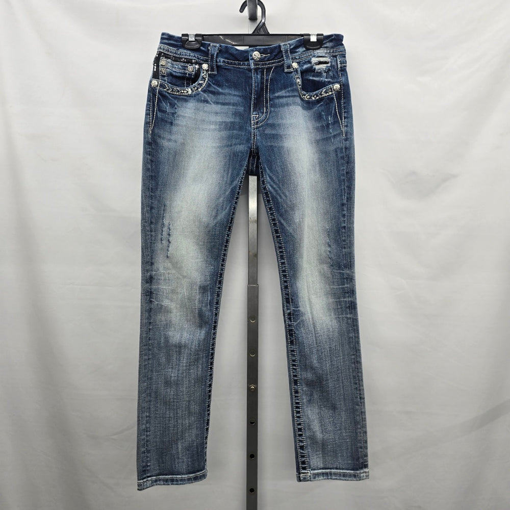 Miss Me Jeans Women’s 29 Bootcut Embellished Sequin Pocket Denim