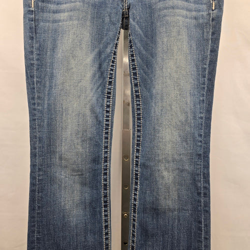 Miss Me Jeans Women’s 28 Bootcut Rhinestone Floral Pocket Denim