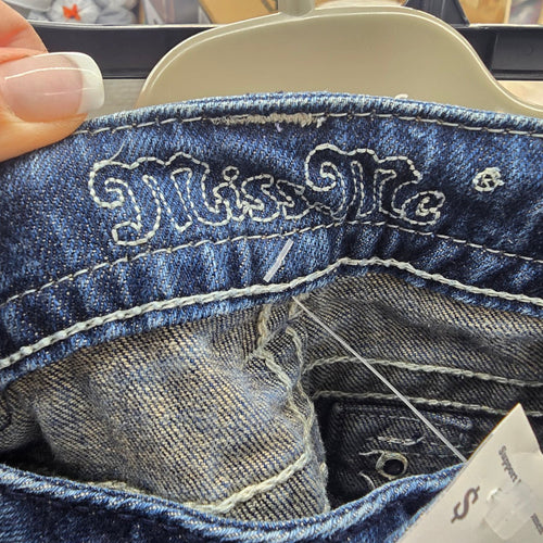 Miss Me Jeans Women’s 31 Bootcut Rhinestone Cross Pocket Denim