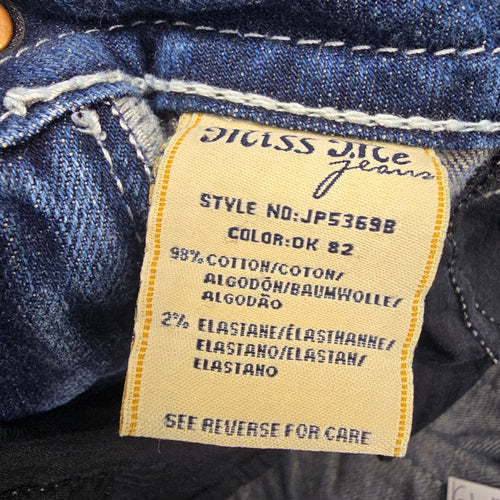 Miss Me Jeans Women’s 31 Bootcut Rhinestone Cross Pocket Denim