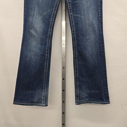 Miss Me Jeans Women’s 31 Bootcut Rhinestone Cross Pocket Denim